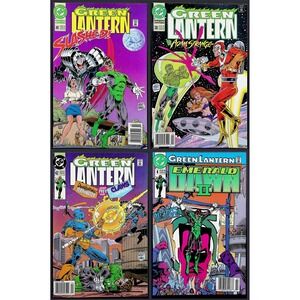 Green Lantern 38 41 42 & Emerald Dawn II 4 5x‎ Newsstand Lot Deathstroke Strange